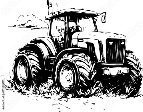 tractor, farm, agriculture, machinery, toy, agricultural, equipment, vehicle, machine, transport, red, car, wheel, truck, isolated, industry, green, engine, transportation, farmer, old, farming, tire,