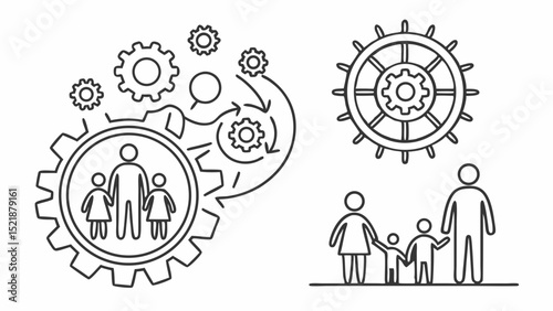 Family Teamwork  Understanding Family Dynamics and Collaboration Through Visual Metaphors