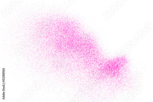 Wallpaper Mural Pink glitter scattered flying isolated on white, background and texture, clipping	 Torontodigital.ca