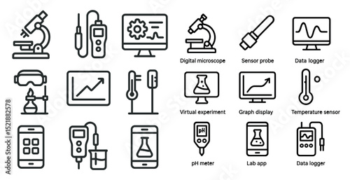 Scientific instruments and data analysis tools for virtual experiments