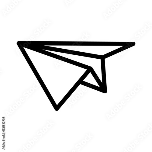 Paper Airplane Icon Symbolizing Sending Messages Ideas Creativity and Communication