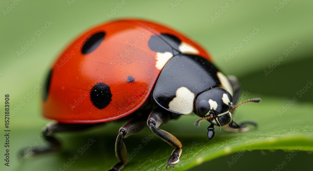 Fototapeta premium ladybug on a leaf