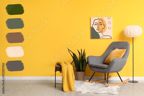 Interior of living room wit...