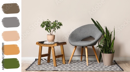 Interior of living room wit...