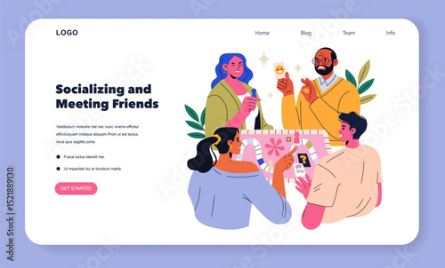 Dopamine Hobbies. Flat Vector Illustration