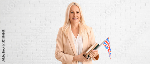 Mature English teacher with...