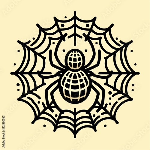 spider on a white background