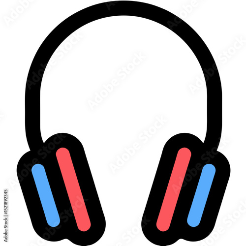 Headphones deliver audio, isolated on white, showcasing entertainment and sound quality with copy space.