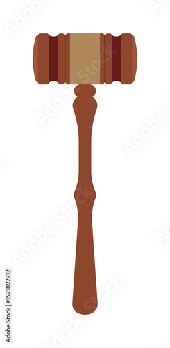 A gavel used in decision-making bodies such as courts, tribunals, parliaments, and congresses. It is used to confirm judgments and decide whether to pass or reject a vote.