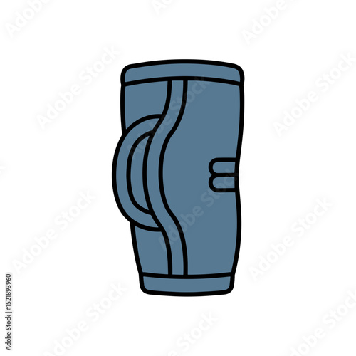 Elbow guard for athletes in blue color representing protection gear  