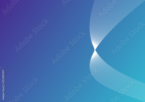 abstract blue background with a shiny flow of lines 