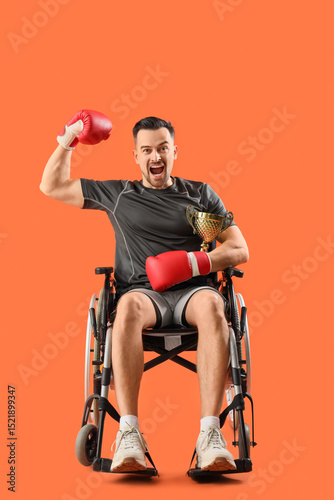 Sporty young man in wheelch...