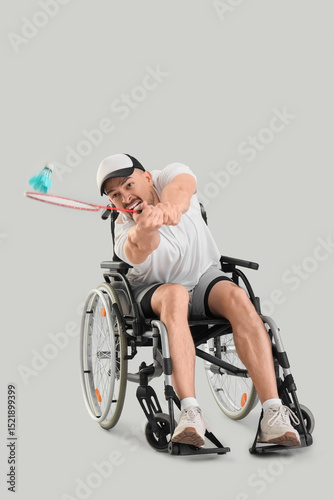 Handsome man in wheelchair ...