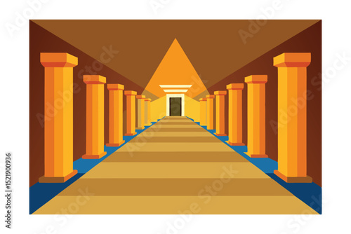 egyptian temple corridor