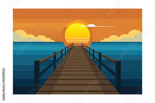 sunset on the beach