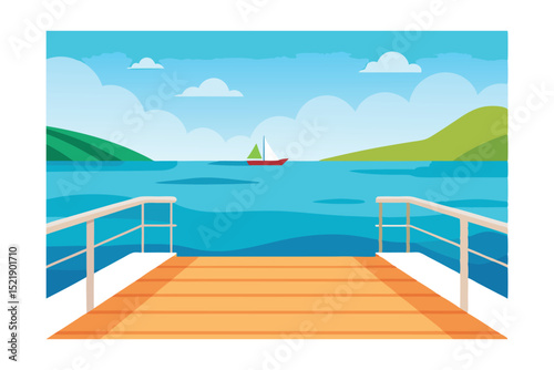 view of the sea from the sea