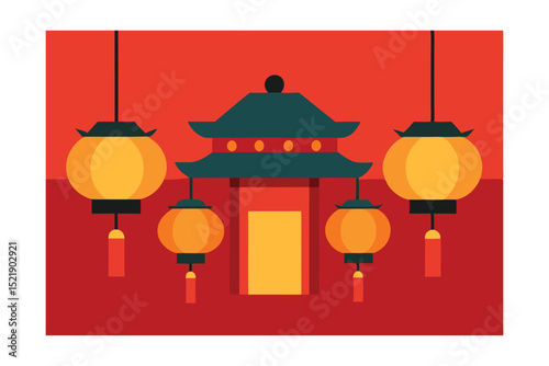 chinese lantern and lanterns