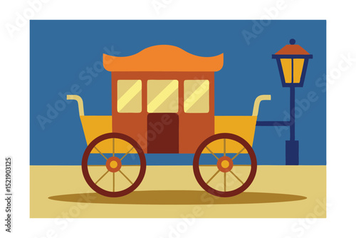 set of vintage carriage