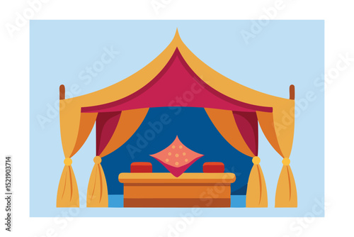 circus tent vector illustration