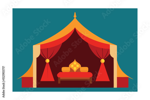 circus tent vector illustration