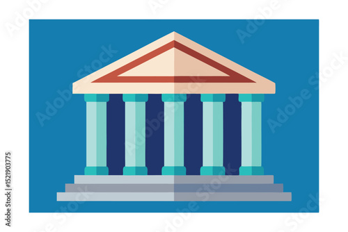 vector illustration of a greek column