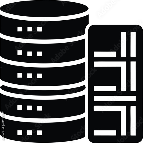 server room database racks simplified
