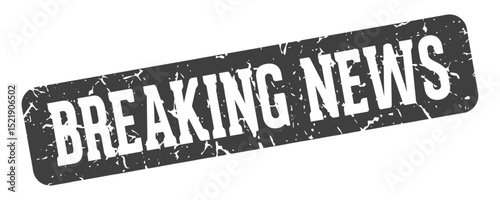 breaking news rectangular sign. breaking news stamp