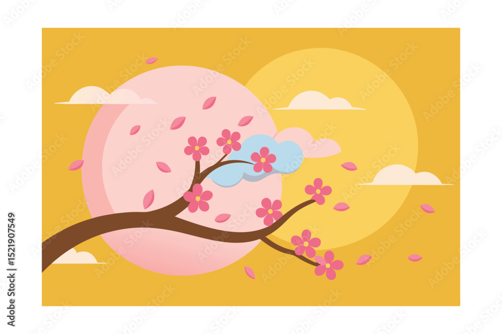 Fototapeta premium girl with flower