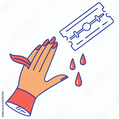Razor Blade Danger Mental Health