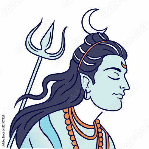 Lord Shiva Illustration Hindu God Artwork