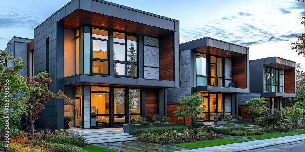 Fototapeta premium Modern Townhouse Architecture