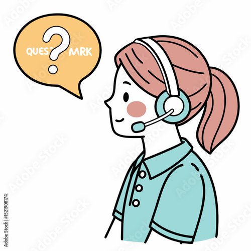 Friendly Customer Support Illustration With Question