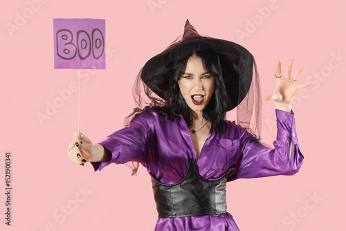 Beautiful young scary woman...