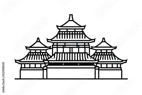 vector illustration of a castle