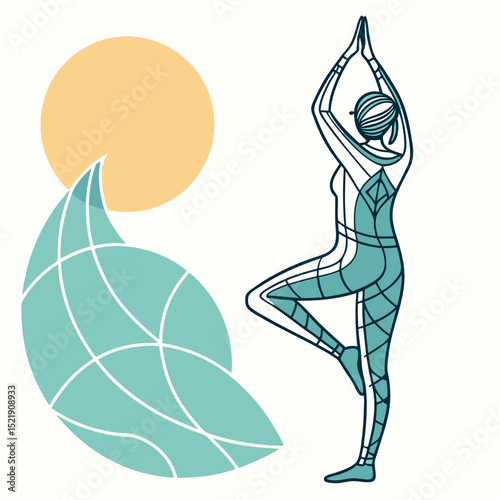 Yoga Wellness Tree Pose