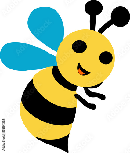Modern professional bee logo vector design, bee silhouette cut out vector sticker with Simple Geometric Design of bee emblem design Mascot Creative Design