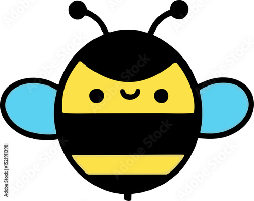 Modern professional bee logo vector design, bee silhouette cut out vector sticker with Simple Geometric Design of bee emblem design Mascot Creative Design