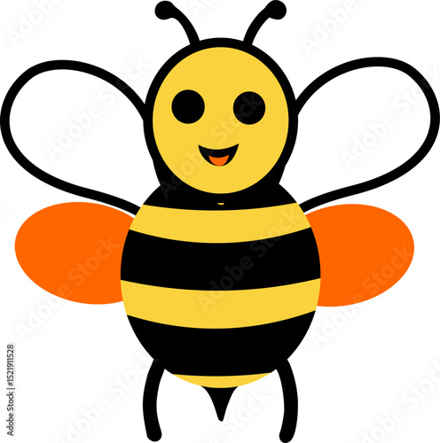 Modern professional bee logo vector design, bee silhouette cut out vector sticker with Simple Geometric Design of bee emblem design Mascot Creative Design