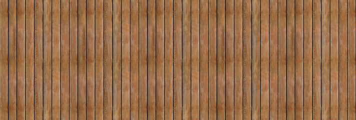 Wooden lath siding strips. Natural wood plank fence background. Vertical panelled wood slat wall.