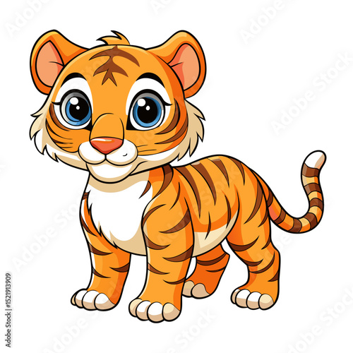 Cute Baby Jaguar Vector – Jungle Animal Illustration for Kids