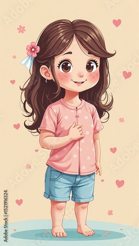 Clothing fit body confidence modesty young girl educational poster hospitality awareness, positive body image