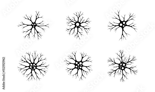 Tree Within a Recycling Symbol Depicted in Multiple Style Outlines