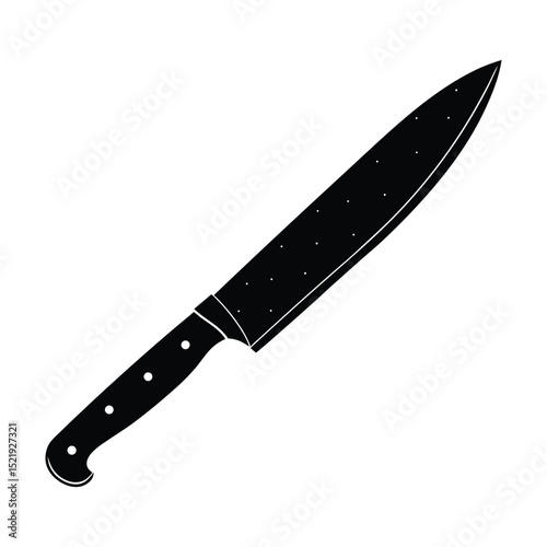 knife on a white background