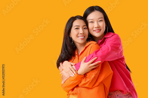 Beautiful young happy Asian...