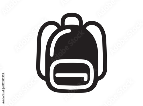 Backpack icon in trendy outline style design. Vector graphic illustration. Backpack icon for website design, logo, app, and ui. .EPS 10	
