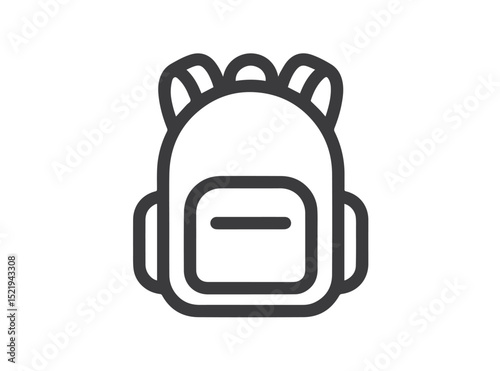 Backpack icon in trendy outline style design. Vector graphic illustration. Backpack icon for website design, logo, app, and ui. .EPS 10	
