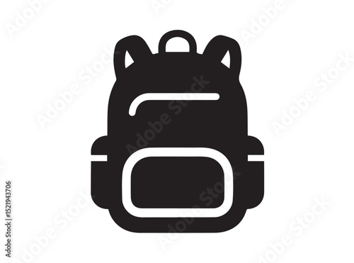 Backpack icon in trendy outline style design. Vector graphic illustration. Backpack icon for website design, logo, app, and ui. .EPS 10	
