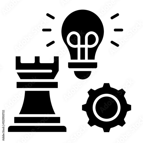 Innovation Strategy  Icon Element For Design	