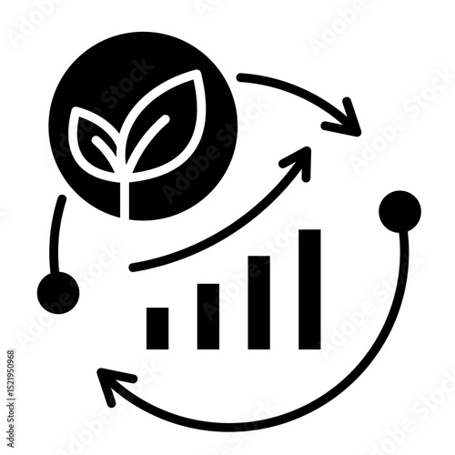 Sustainable Model  Icon Element For Design	