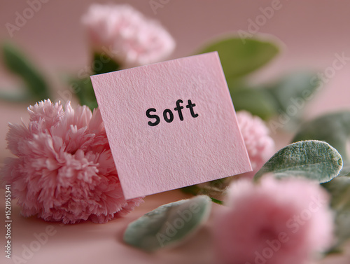 soft pink sticky note with affirmations template 